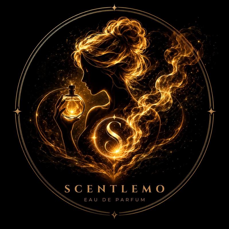 Brand logo for a perfume label